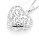 Sterling-Silver-Filigree-Heart-Pendant Sale