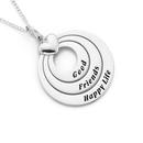 Silver-Good-Friends-Happy-Life-Pendant Sale