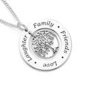 Sterling-Silver-Family-Friends-Love-Laughter-Pendant Sale