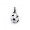 Silver-Enamel-Soccer-Ball-Pendant Sale