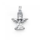 Sterling-Silver-Cubic-Zirconia-Angel-Charm Sale