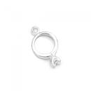 Sterling-Silver-Cubic-Zirconia-Engagement-Ring-Charm Sale