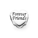 Silver-Forever-Friends-Heart-Bead Sale