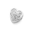 Silver-Pave-Cubic-Zirconia-Heart-Bead Sale