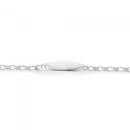 Silver-145cm-Figaro-11-ID-Bracelet Sale