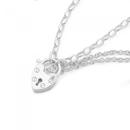 Sterling-Silver-Childs-Padlock-Bracelet Sale