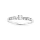 Silver-Cubic-Zirconia-Solitaire-Tween-Ring Sale