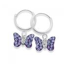 Sterling-Silver-Lavender-Crystal-Butterfly-Earrings Sale