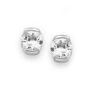 Silver-Cubic-Zirconia-Stud-Earrings Sale