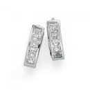 Sterling-Silver-Cubic-Zirconia-Huggie-Earrings Sale