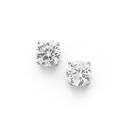 Silver-5mm-Claw-Set-Cubic-Zirconia-Studs Sale