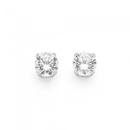 Sterling-Silver-Cubic-Zirconia-Stud-Earrings Sale