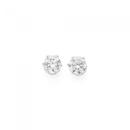 Silver-4mm-Cubic-Zirconia-Stud-Earrings Sale