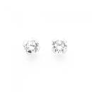 Silver-3mm-Claw-Cubic-Zirconia-Studs Sale