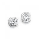 Sterling-Silver-Cubic-Zirconia-Earrings Sale