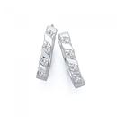 Sterling-Silver-Cubic-Zirconia-Huggies Sale