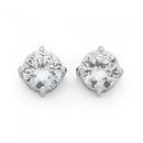 Sterling-Silver-10mm-Cubic-Zirconia-Studs Sale
