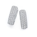 Sterling-Silver-Pave-Cubic-Zirconia-Huggies Sale