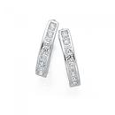 Sterling-Silver-12mm-Cubic-Zirconia-Hoop-Earrings Sale