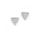 Silver-Cubic-Zirconia-Geo-Studs Sale