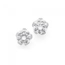 Silver-8mm-Cubic-Zirconia-Stud-Earrings Sale