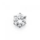 Silver-Cubic-Zirconia-Single-Stud Sale