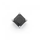 Sterling-Silver-Black-Cubic-Zirconia-Single-Stud Sale