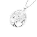 Silver-Oval-Cubic-Zirconia-Tree-of-Life-Pendant Sale