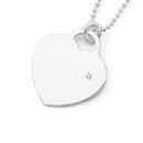 Sterling-Silver-Diamond-Heart-Disc-Pendant Sale