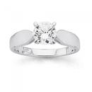 Sterling-Silver-Cubic-Zirconia-Solitaire-Ring Sale