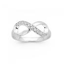 Silver-CZ-Flat-Infinity-Ring-Size-O Sale