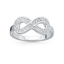 Sterling-Silver-Cubic-Zirconia-Infinity-Ring Sale