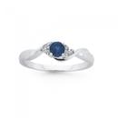 Silver-Dark-Blue-Cubic-Zirconia-Dress-Ring Sale