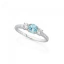 Sterling-Silver-Blue-Topaz-Cubic-Zirconia-Ring Sale