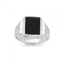 Silver-Onyx-Gents-Ring Sale