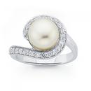 Sterling-Silver-Freshwater-Pearl-Cubic-Zirconia-Ring Sale