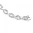 Sterling-Silver-Cubic-Zirconia-Link-Bracelet Sale