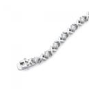 Sterling-Silver-Cubic-Zirconia-Kiss-Bracelet Sale