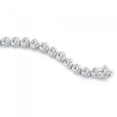 Sterling-Silver-Round-Cubic-Zirconia-19cm-Tennis-Bracelet Sale
