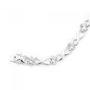 Silver-Cubic-Zirconia-Kiss-Bracelet Sale