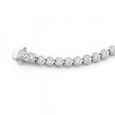 Sterling-Silver-Round-Cubic-Zirconia-19cm-Tennis-Bracelet Sale
