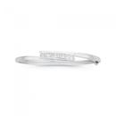 Sterling-Silver-Cubic-Zirconia-Crossover-Bangle Sale