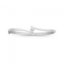 Sterling-Silver-Cubic-Zirconia-Bangle Sale