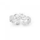 Silver-Flower-Scroll-Toe-Ring Sale