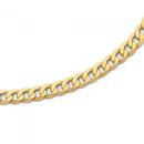 Solid-9ct-Gold-50cm-Bevelled-Curb-Chain Sale