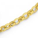 Solid-9ct-Gold-45cm-Oval-Belcher-Chain-with-Bolt-Ring Sale