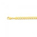 Solid-9ct-Gold-19cm-Flat-Curb-Bracelet Sale
