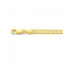 Solid-9ct-Gold-19cm-Curb-Bracelet Sale