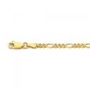 Solid-9ct-Gold-185cm-31-Figaro-Bracelet Sale