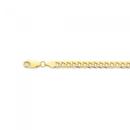 Solid-9ct-Gold-19cm-Flat-Curb-Bracelet Sale